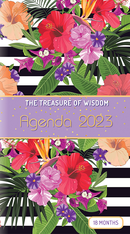 The Treasure of Wisdom - 2023 Planner Tropical Flowers - Lilac
