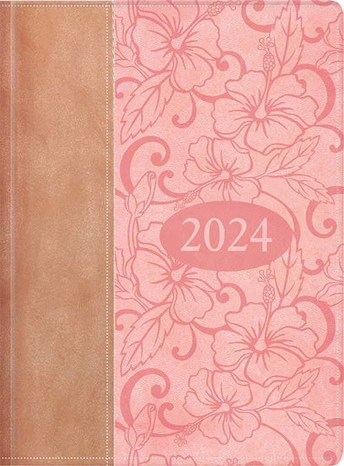 2024 Agenda Ejecutiva - Tesoros de Sabiduría - beige y rosa