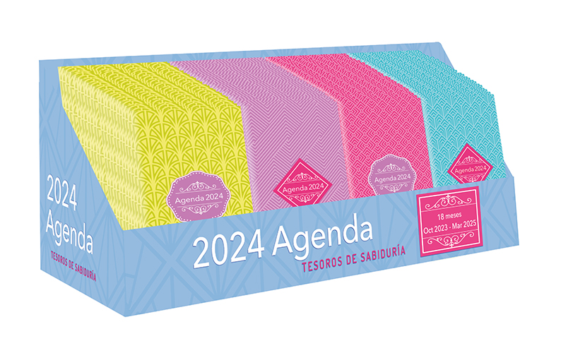 Cartón de la exhibición contiene 80 planificadores | 2024 Planificador - Tesoros de Sabiduría