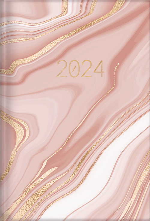 The Treasure of Wisdom - 2024 Daily Agenda - Pink Marble