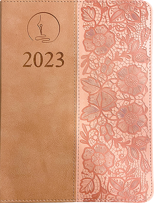 2024 Agenda Ejecutiva - Tesoros de Sabiduría - beige y rosa